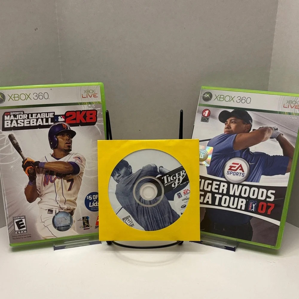 Microsoft Xbox 360 Sports Game Set - Green and Yellow